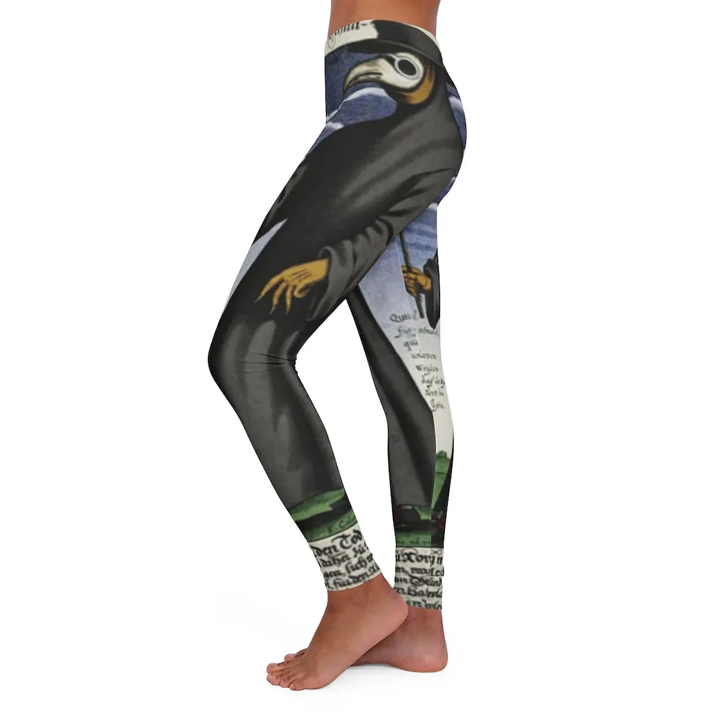 Spandex Leggings AL BLUE DESIGNED ART