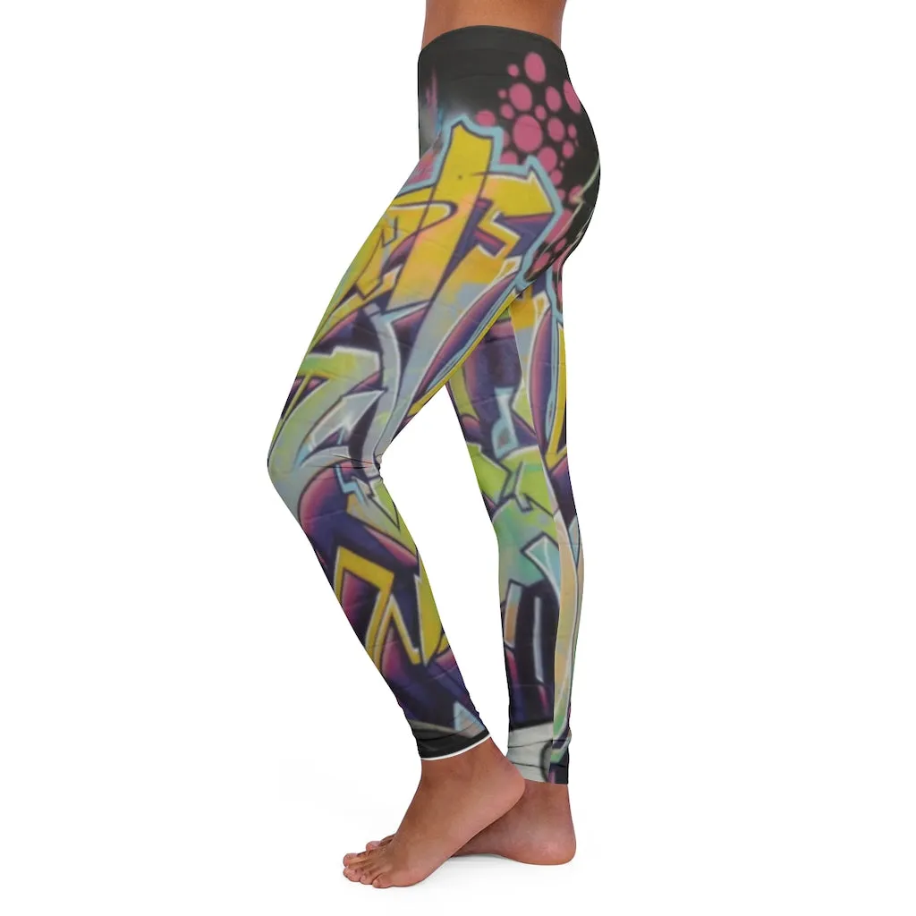 Spandex Leggings AL BLUE DESIGNED