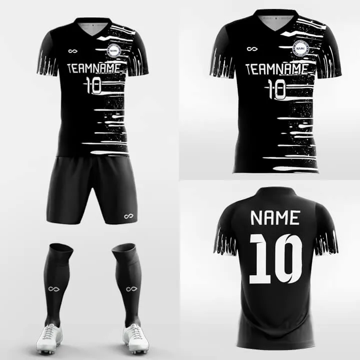 White Ink Stripe - Custom Soccer Jerseys Kit Sublimated Design