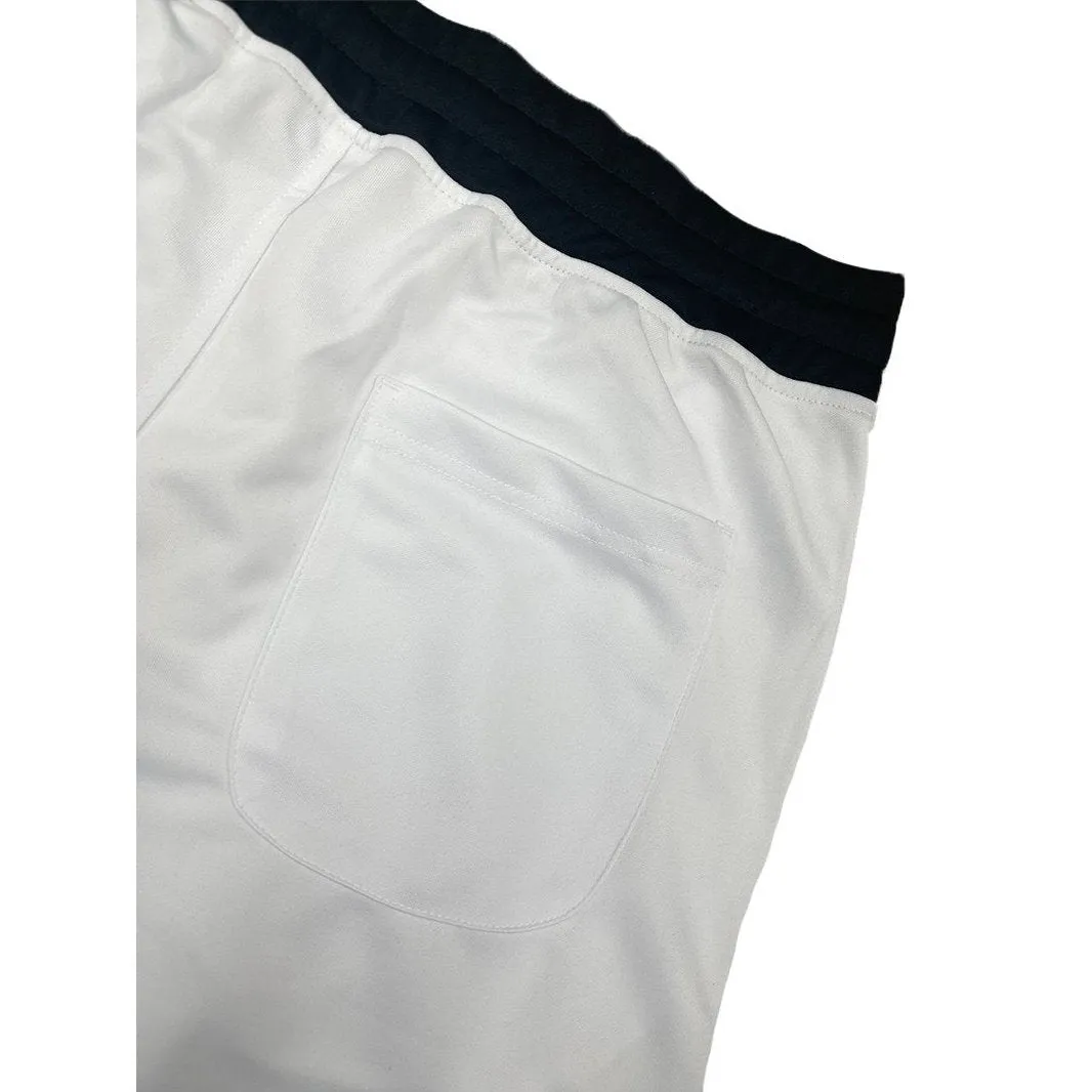 White Striped Basketball Shorts