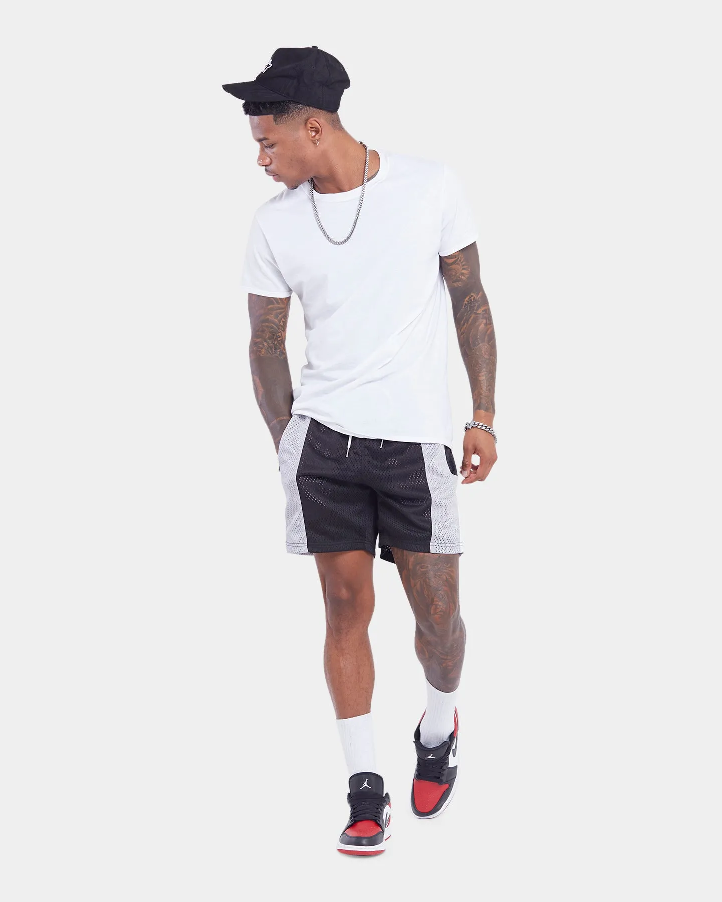 XXIII Thomas Colour Block Shorts Black/White