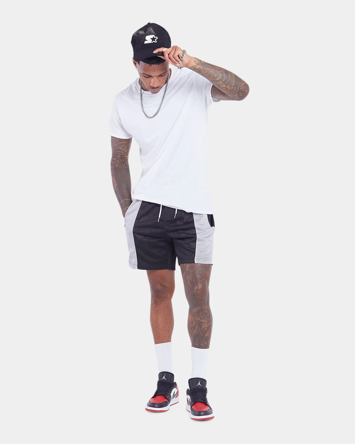 XXIII Thomas Colour Block Shorts Black/White