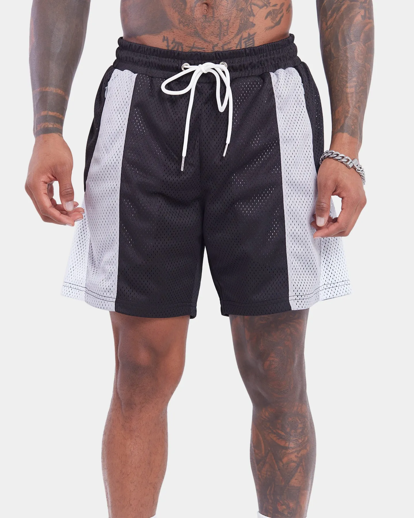 XXIII Thomas Colour Block Shorts Black/White