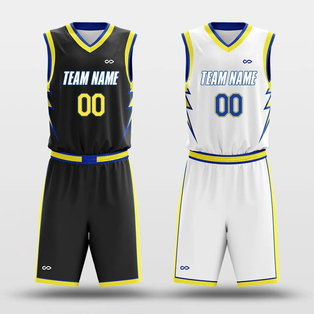 Yellow lightning - Custom Reversible Sublimated Basketball Jersey Set